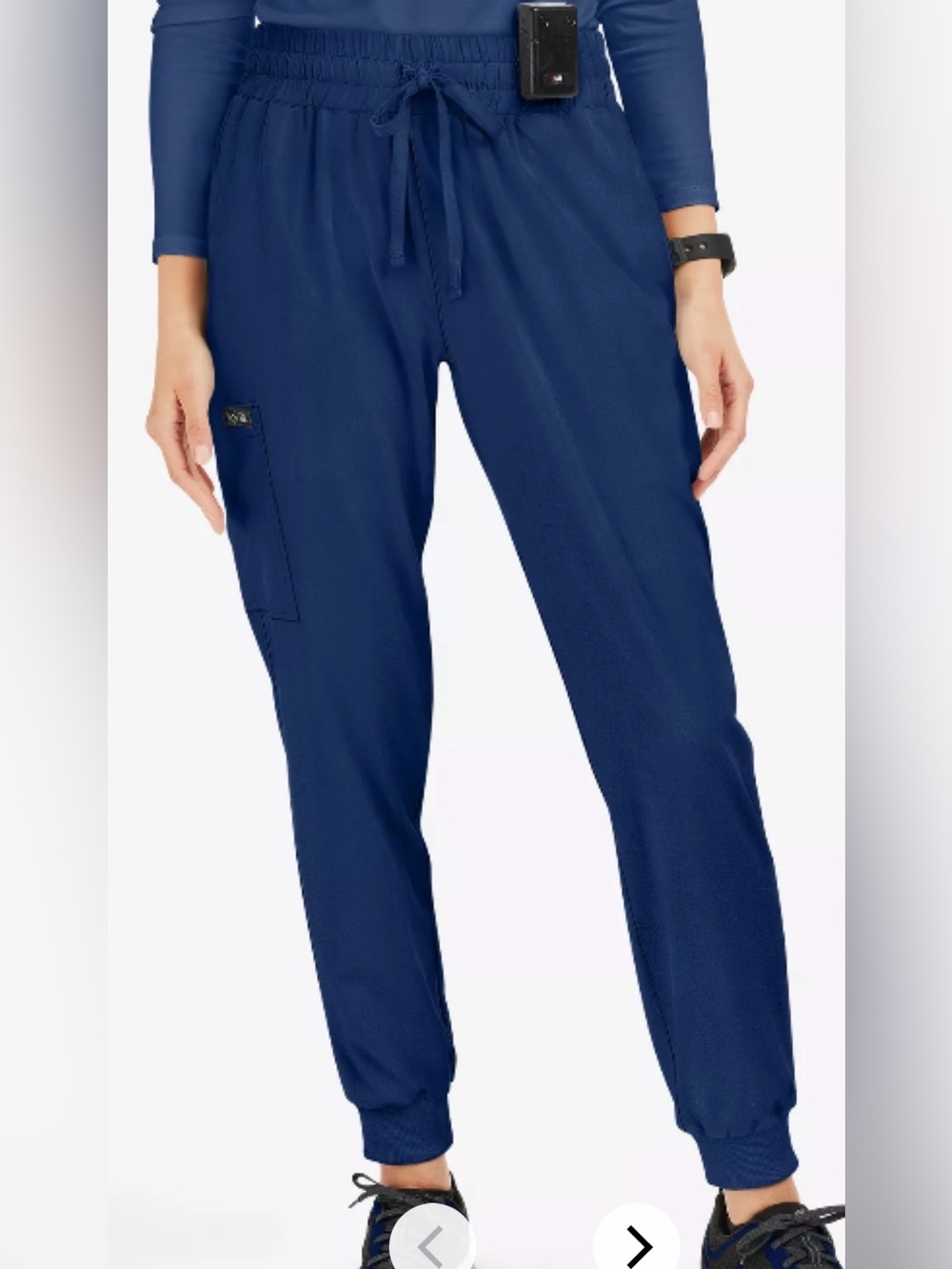 Women’s Koi Basics Navy Jogger Scrub Pants 2X